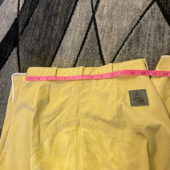 Yellow Performance Riding Pants - Picture 4 of 5
